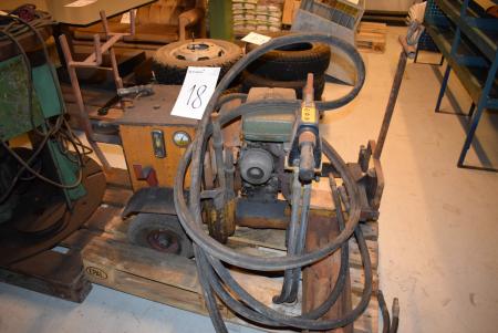 Hydraulic majselhammer on portable cart, mrk. Lifton