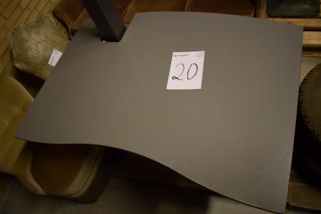 Hæve/sænkebord, manuel 80 x 120 cm