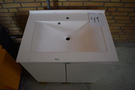 Badet Schrank Umwelt m. ​​Waschen, 60 x 84 cm