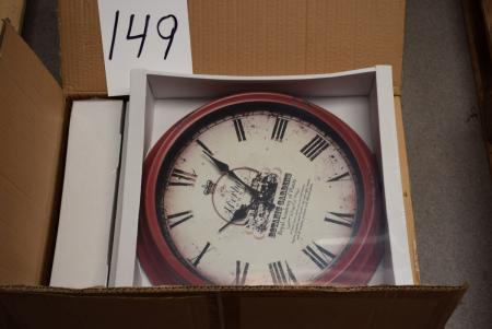 6 pieces. wall-mounted clocks