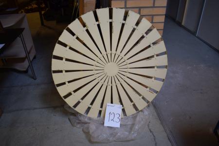 Circular table 104Ø H 76 cm, cream