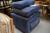 2-Sitzer-Sofa + Sessel blue velvet