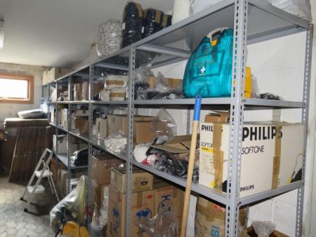Everything in space minus everything must be removed. Bundled cardboard shelves can accompany.