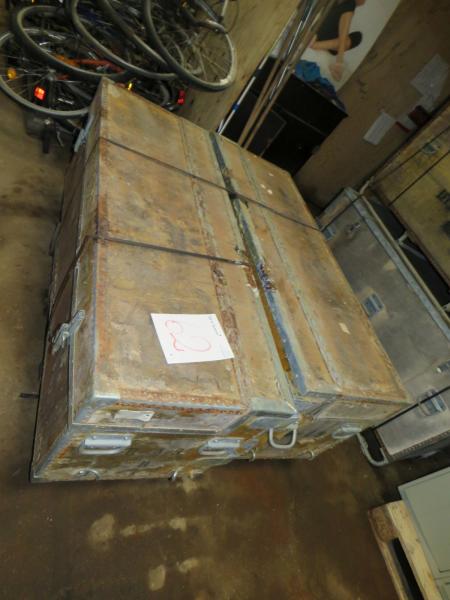 Plattenboxen / CF-Boxen 2 Stück Modell B 4/9 L 155xD62xH57 Patina.