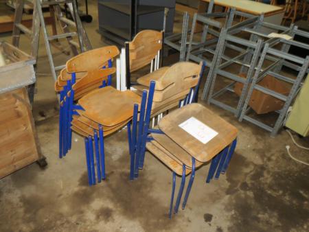 Stabelstole 12 stk - div modeller.