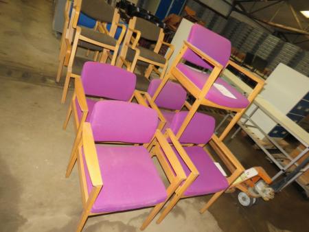 Meeting chairs 5 pcs purple