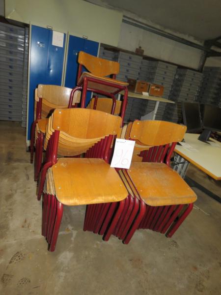 Canteen chairs 37 pcs. patina.