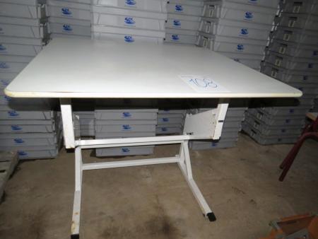 Work desk mechanical lift function B120xD105 cm