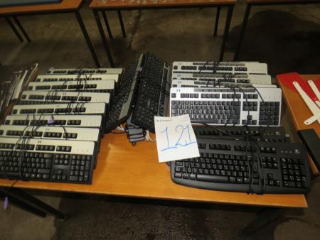 17 keyboards, including Hp, Logitech.