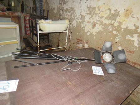 Studio-Lampe auf Boden-Rack mit leichten Hap