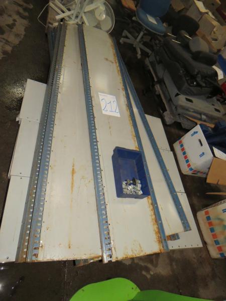 Storage rack with 8 gables 41 x 210 cm + 9 shelves (40 x 10 cm) Rusten