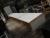 Spiseborde 4 stk hvide i bøg. 80x120x74 cm.