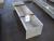 Water and feed trough, galvanized, 300 x 28 x 24 cm