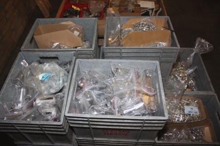 10 boxes with various stainless pneumatic fittings etc.