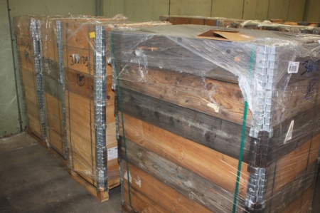 Pallet + 3 halfpallets with pallet collars