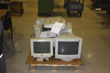 Various office machines on pallet
