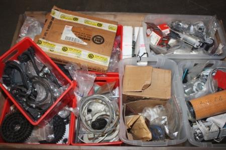 Various pistons, electronic parts etc.