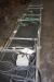 Driven conveyor belt, app. 700mm wide, length, app. 8 m