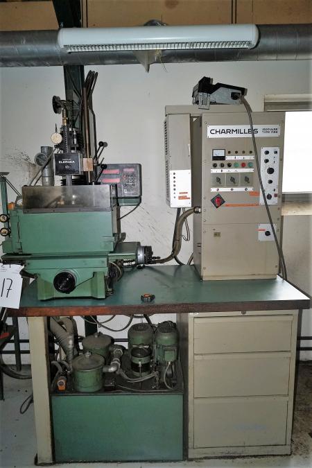 Charmilles eleroda 10 with charming isopulse type p25. with heidenhain management. And various tools.