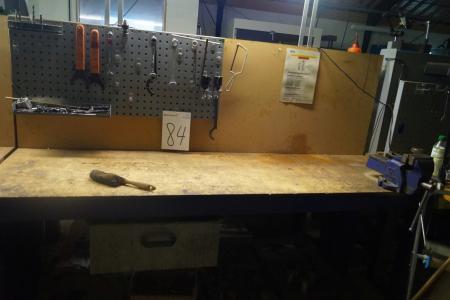 Feuertisch mit Schraubendreher und Werkzeugtafel 200x60x87 cm