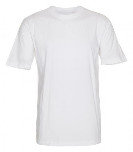 Firmatøj uden tryk ubrugt: 40 stk. rundhalset T-shirt, HVID  , 100% bomuld . XXL