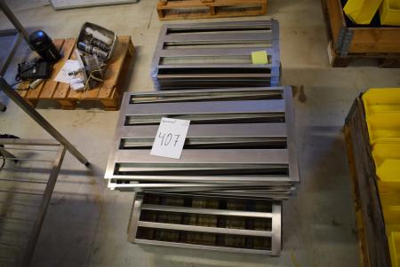 Pallet m. Stainless steel grates