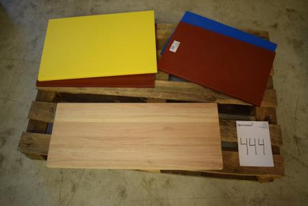 5 pieces. industrial cutting board
