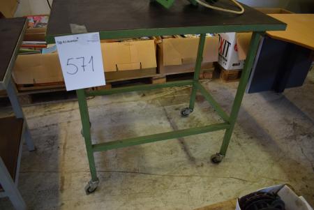 Workshop table on wheels 70 x 100 cm