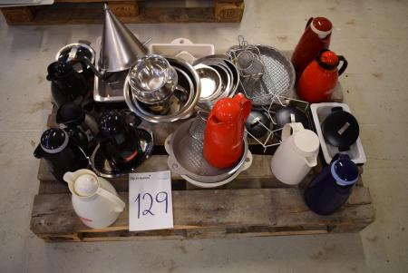 Pallet m. Div. Thermo, pie plates, dishes, bowls si etc.