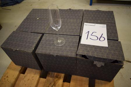 9 ks. m. 6 stk. champagneglas, mrk. Schott Zwiesel Vina