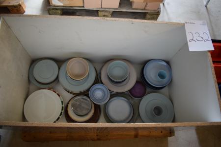 Box with div. Porcelain