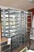 3 pieces. stainless steel shelves, B 106 x H 200 x D 30 + 1 cm. steel shelving unit B 100 x H 200 x D 40 cm