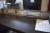 Tabelle 120 x 68 x 75 cm mit 2 Bänken Laminat schwarz lackierte + stainless Heißkanal