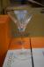 8 ks. M. 12 Stück. Wasserglas, gekennzeichnet. Luminarc + 5 ks. M. 6 Stck. Hawaii coctailglas + 1 ks. M. 48 Stück. Hawaii coctailglas