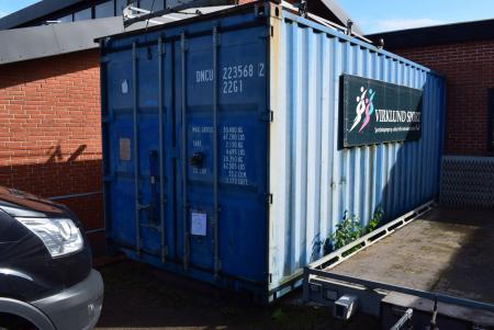20 fods container med container hejs.