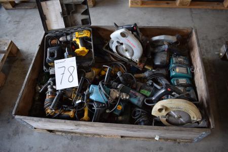 Various power tools.
