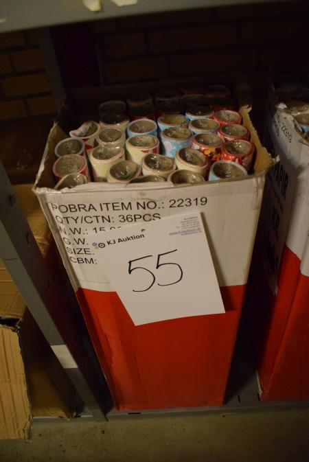 36 rollt Disney Weihnachtspapier. 0,70 x 8,00 m. Guiding. Preis kr 59, -. Pro rl.