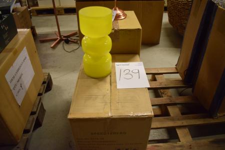 6-tlg. Speedtsberg Vasen, gelb. Über 14 x 30 cm. Führung. Preis kr 199,. -
