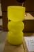 6 pieces. Speedtsberg vases, yellow. About 14 x 30 cm. Guiding. Price kr. 199, -
