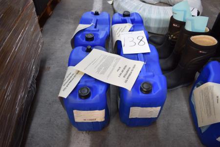 4 x 20 l of diesel fuel and hydraulic testing and protection, Viscor 1487 AW-2