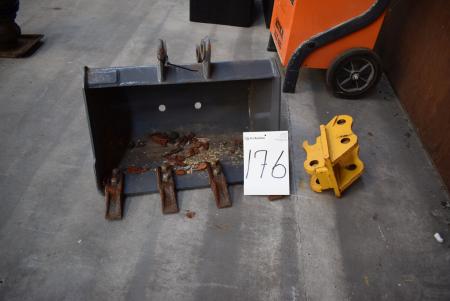Mini excavator shovel 60 xm + bracket