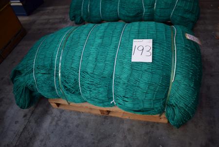 1 pallet networks, Polyethylene 75 x 75 mm, 4 mm wire, approximately 500m²