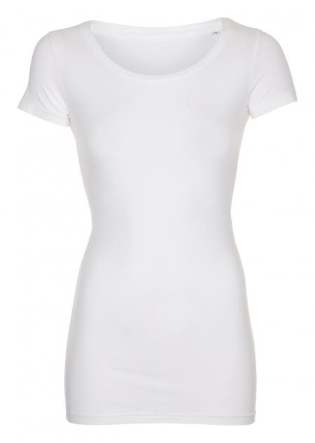 Firmatøj ohne Druck ungenutzt: 40 Stück. LADY T-Shirt, weiß, 100% Baumwolle, 20 S - 20 M