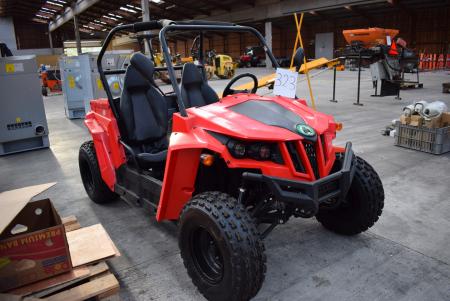 NEW ATV, Bode 150 cc engine electric start gasoline runs about 60 kmh, seat belts and trip odometer