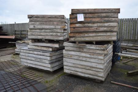 3 pallets casting formwork cage + m. Uprights and wood