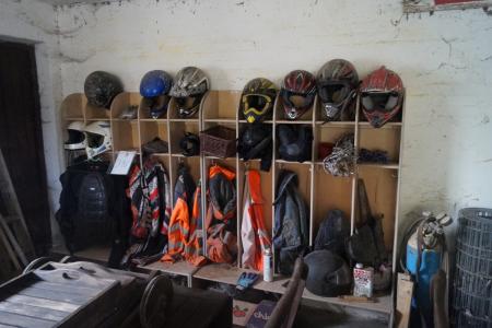 Crosser equipment, helmets suits for children, etc.