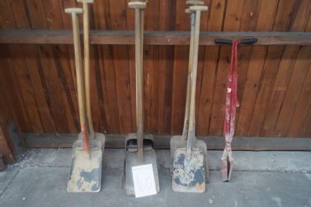 10 pieces of shovel + pile drill.