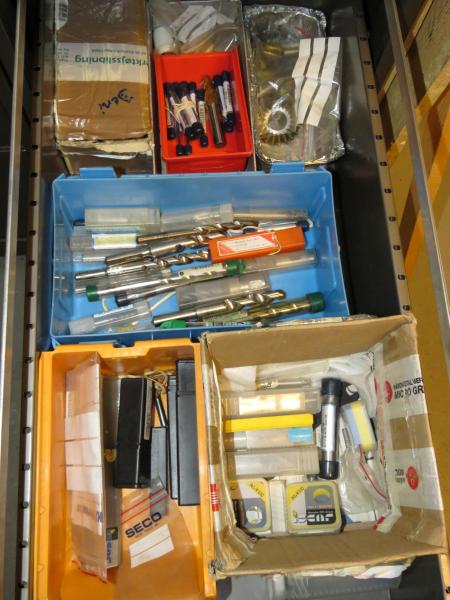 Content in drawer of cutting tools, and more.