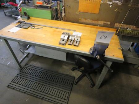 File bench with screwdriver including tool board.