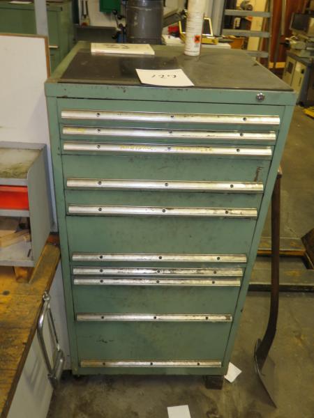 Steel cabinet with miscellaneous Cloths screwdriver 130x72x70 cm